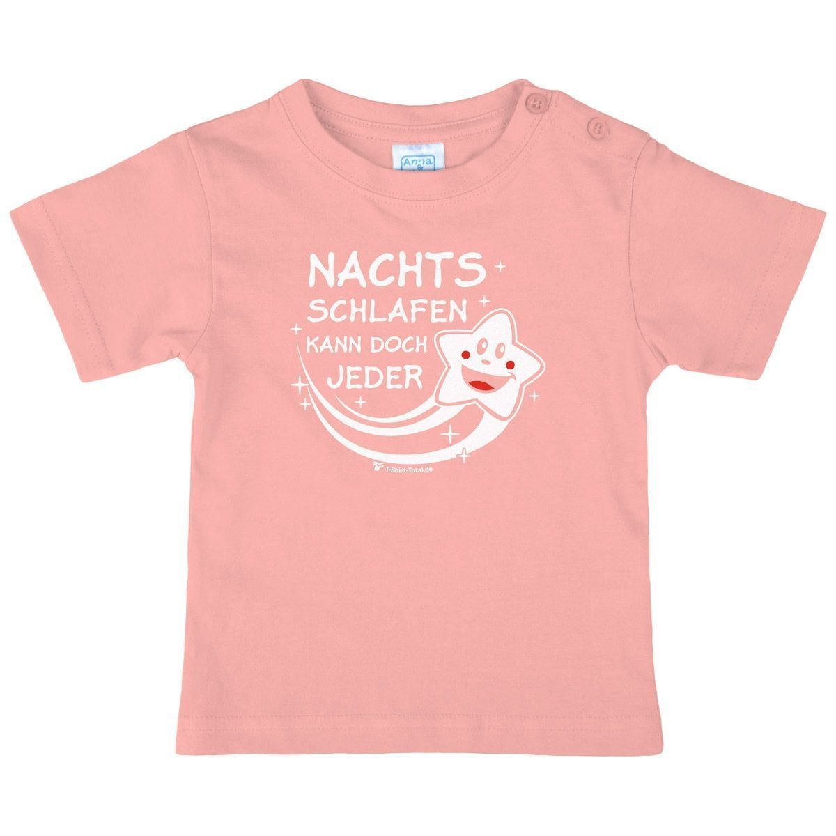 Nachts schlafen kann jeder Kinder T-Shirt rosa 80 / 86