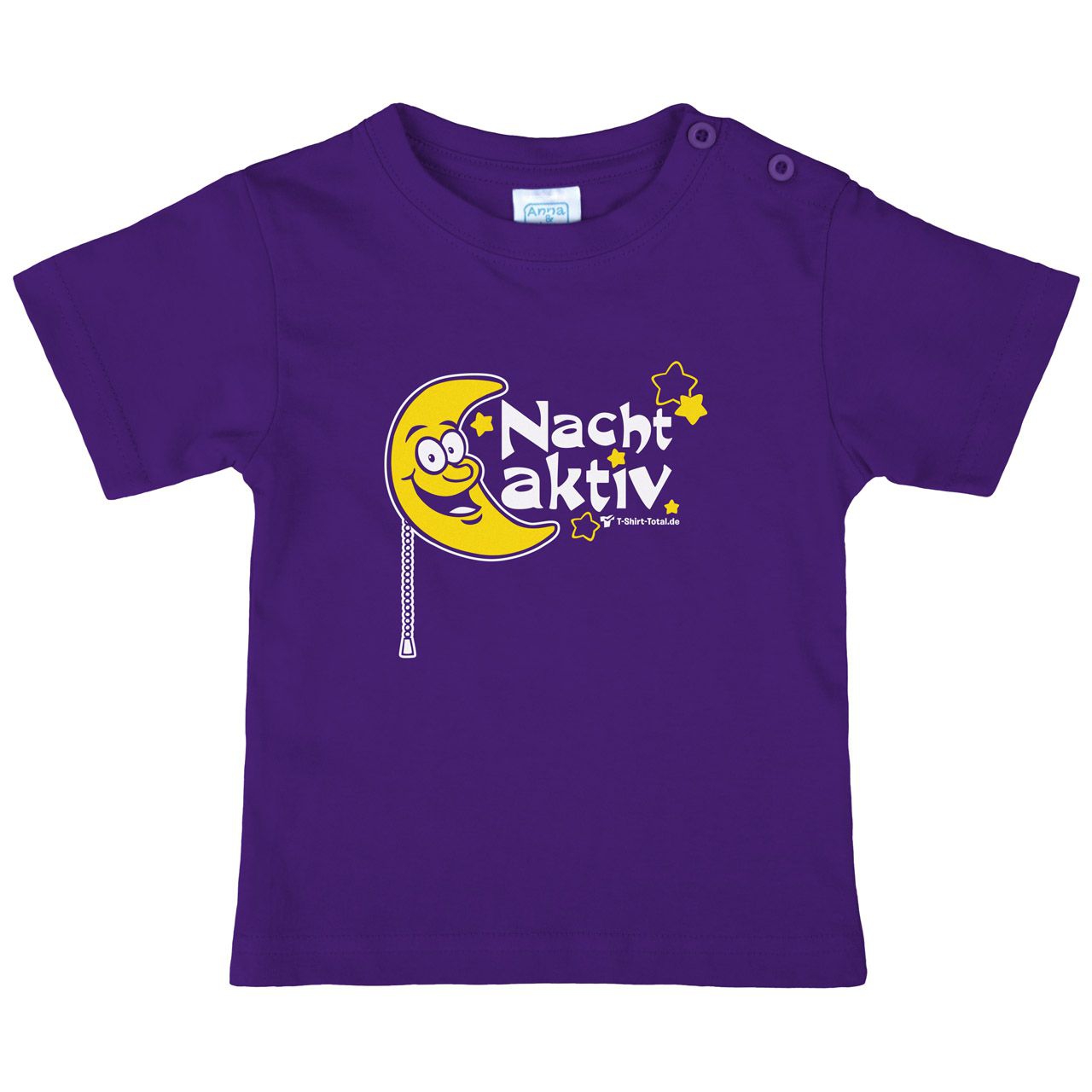 Nachtaktiv Mond Kinder T-Shirt lila 80 / 86