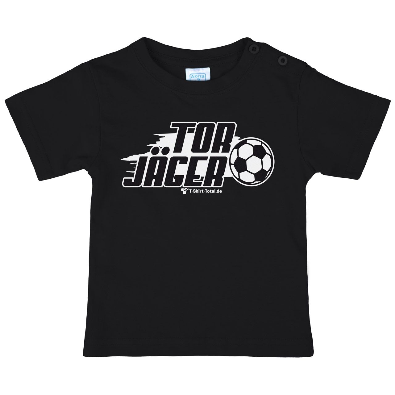 Torjäger Kinder T-Shirt schwarz 110 / 116