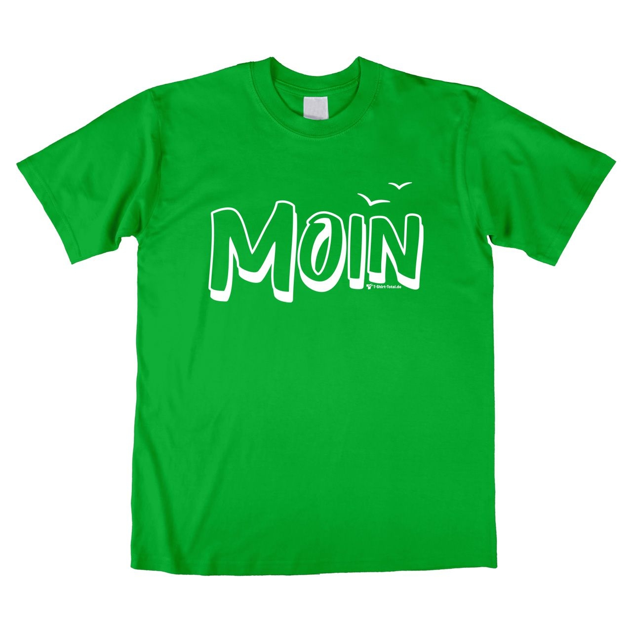 Moin mit Möwen Unisex T-Shirt grün Large