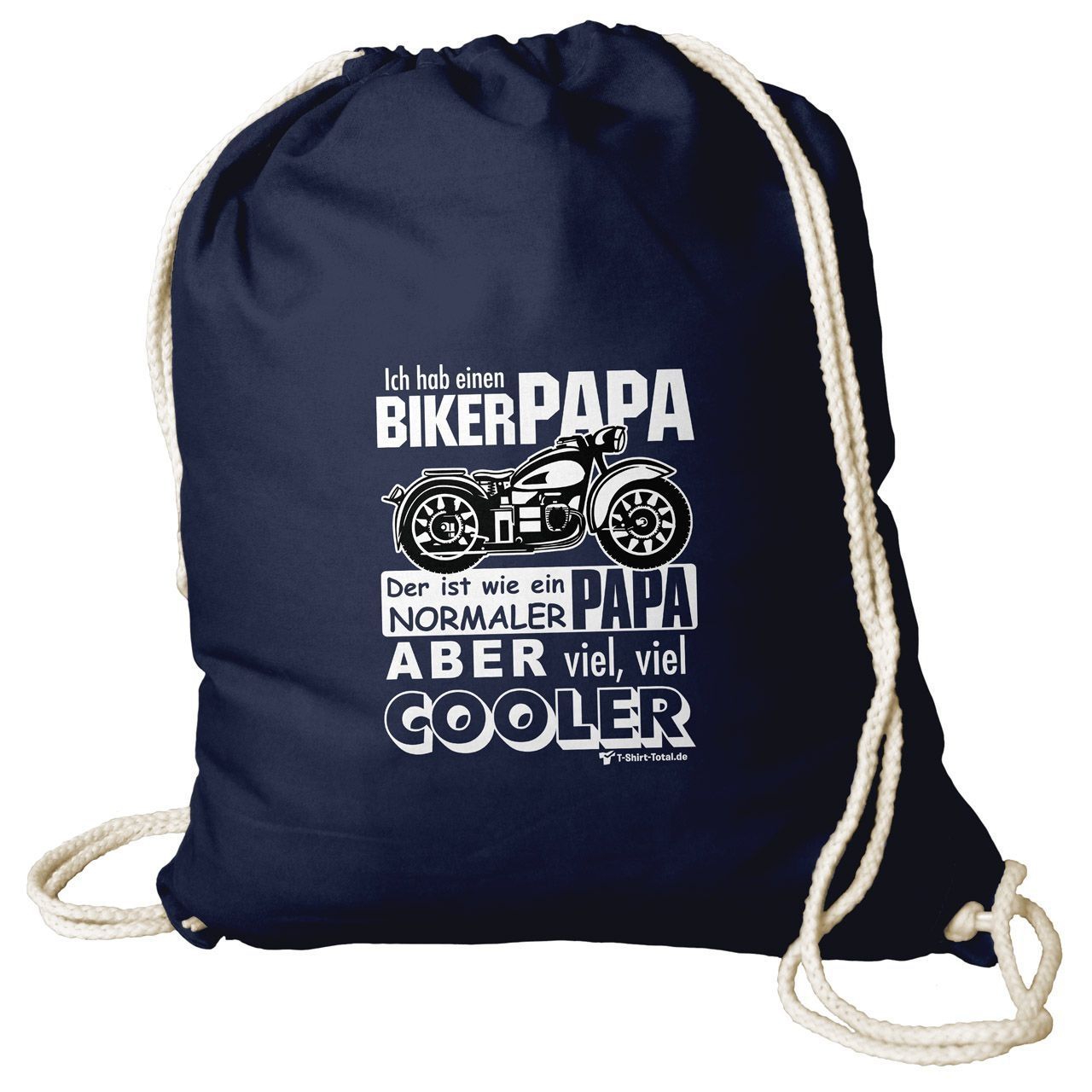 Biker Papa Rucksack Beutel navy