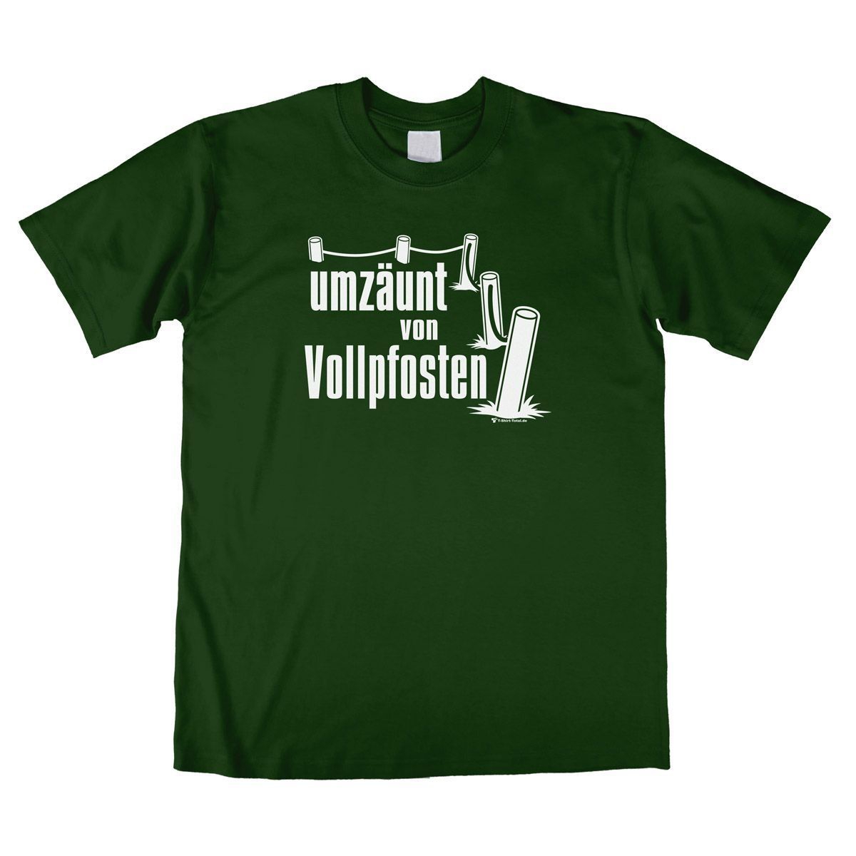 Vollpfosten Unisex T-Shirt dunkelgrün Large