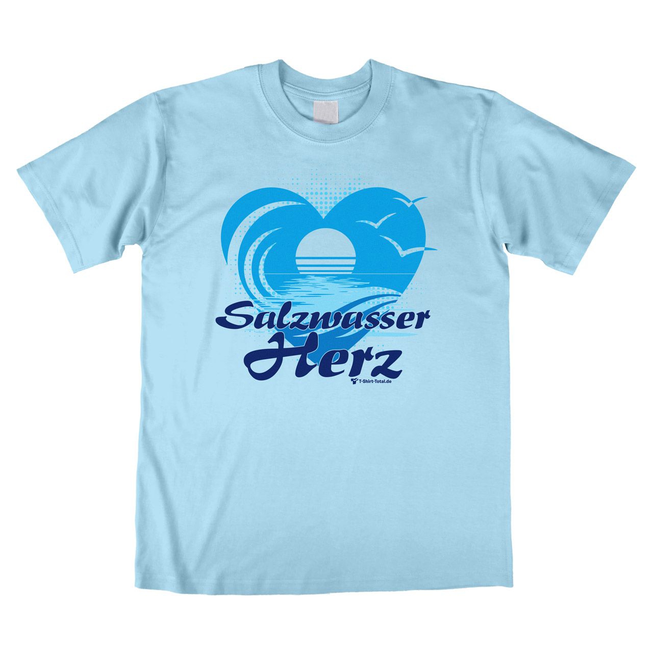 Salzwasserherz Unisex T-Shirt hellblau Small