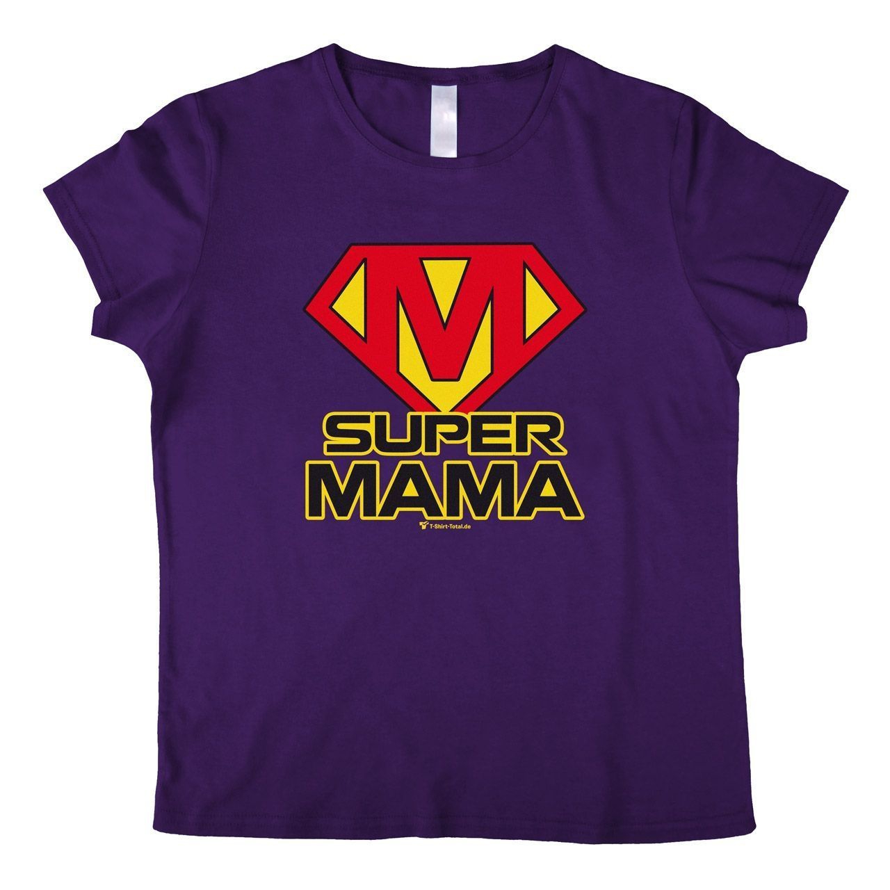 Super Mama Woman T-Shirt lila 2-Extra Large
