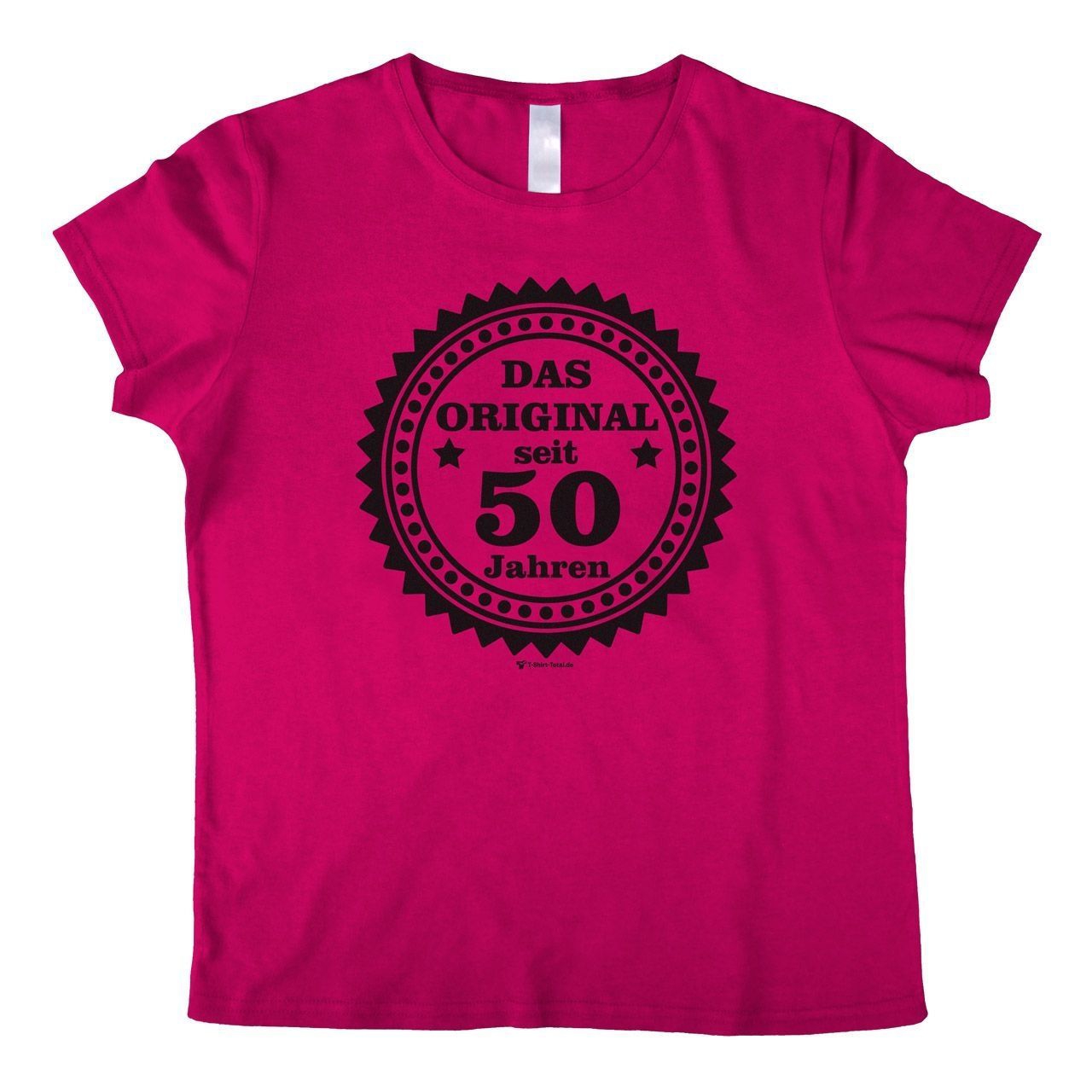 Original seit 50 Woman T-Shirt pink 2-Extra Large