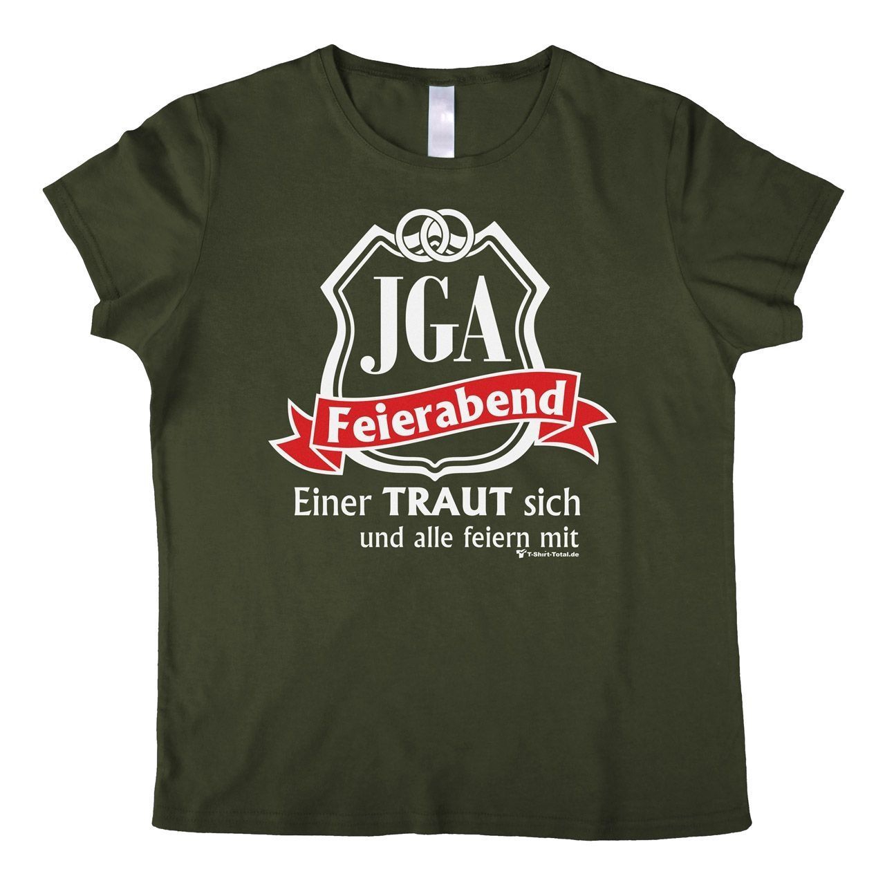 JGA Feierabend Woman T-Shirt khaki Small
