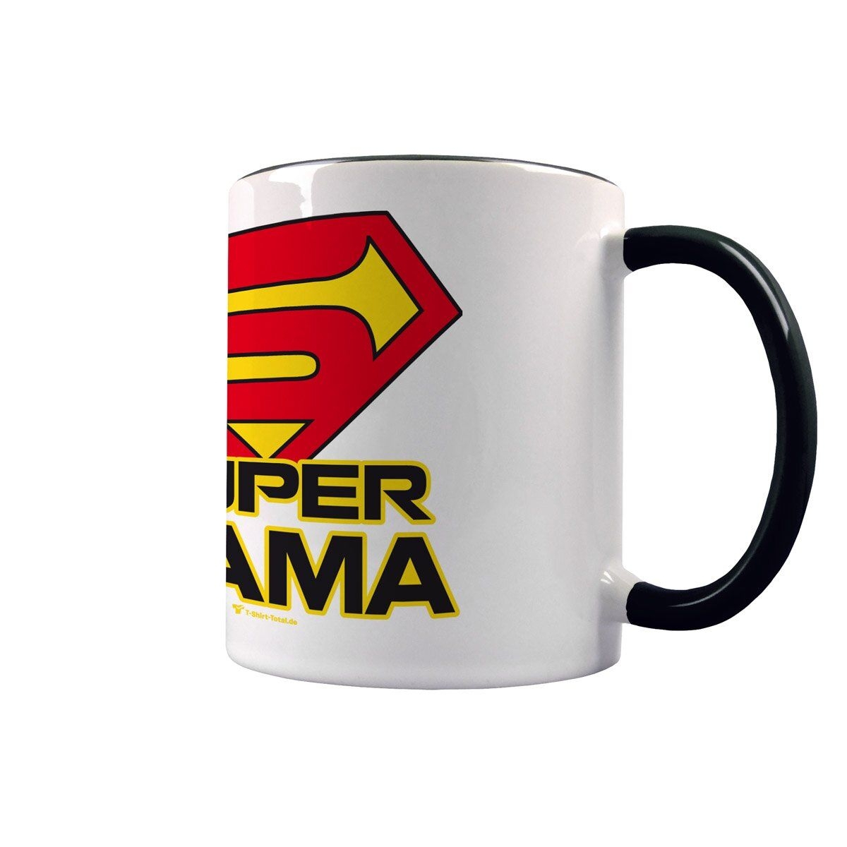 Super Mama Tasse schwarz / weiß