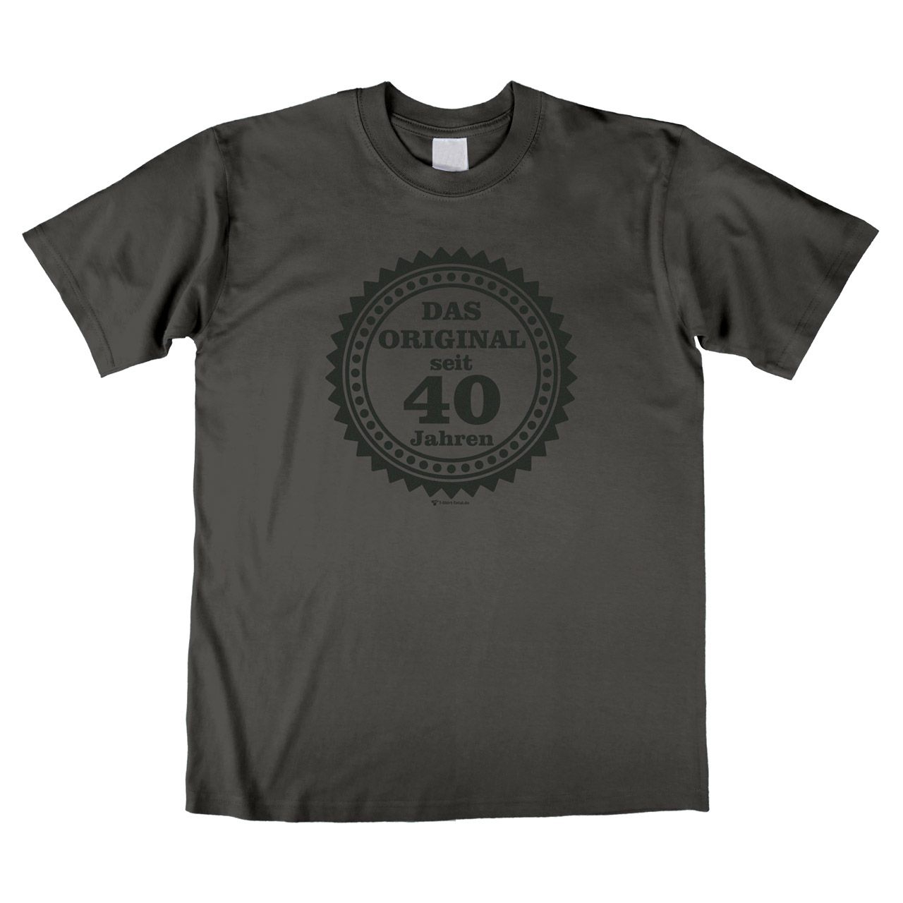 Original seit 40 Unisex T-Shirt grau Large