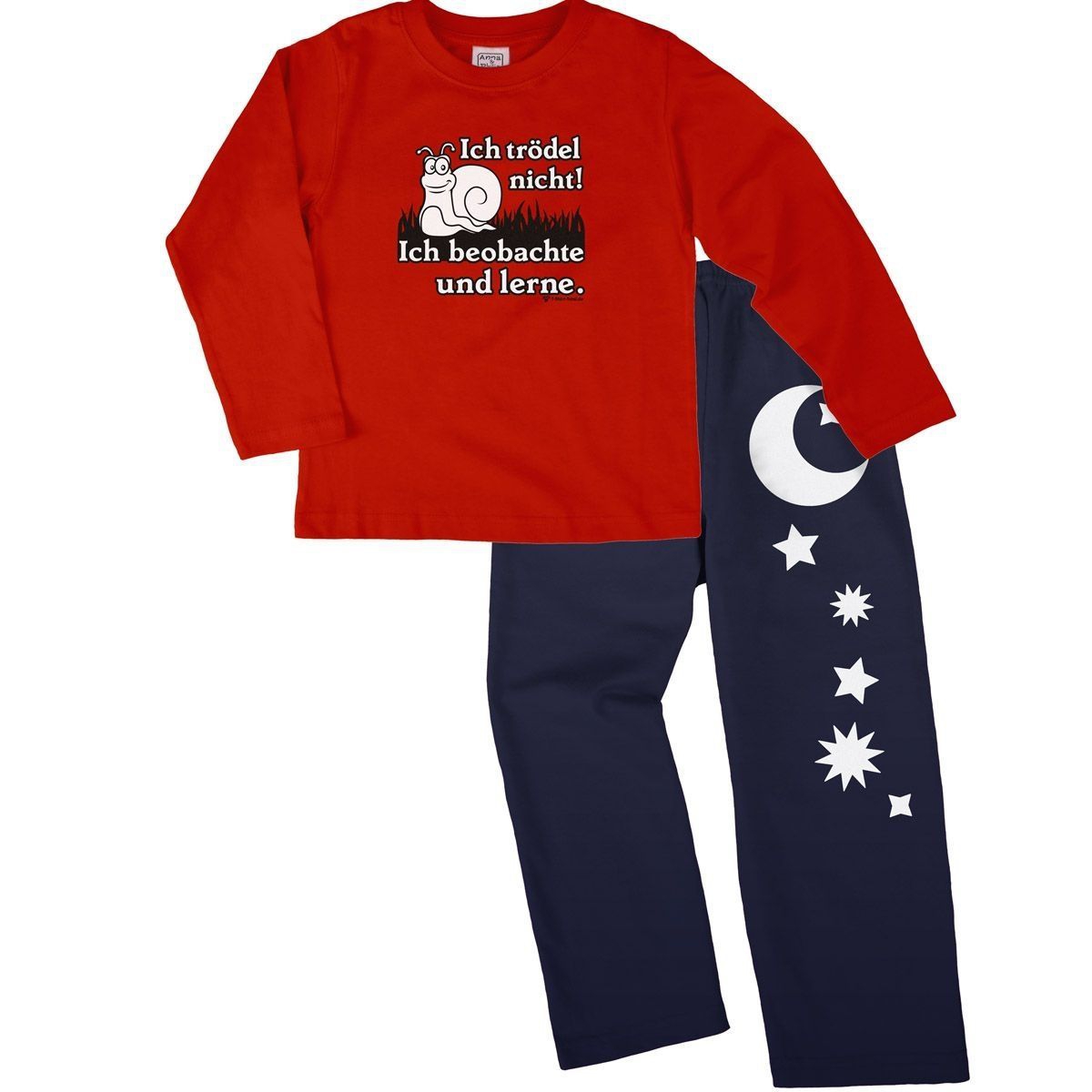 Trödel nicht Pyjama Set rot / navy 104