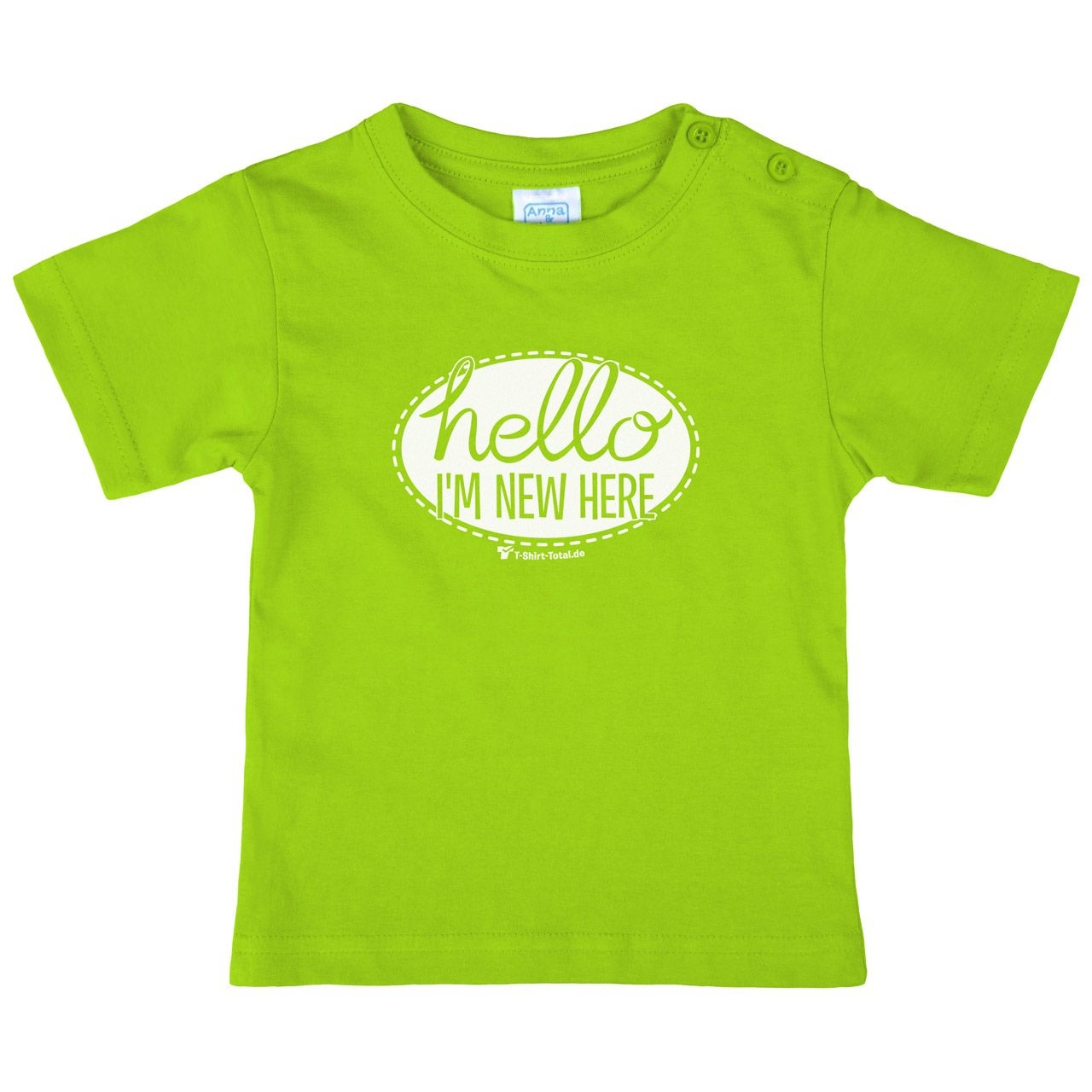 Im new here Kinder T-Shirt hellgrün 80 / 86