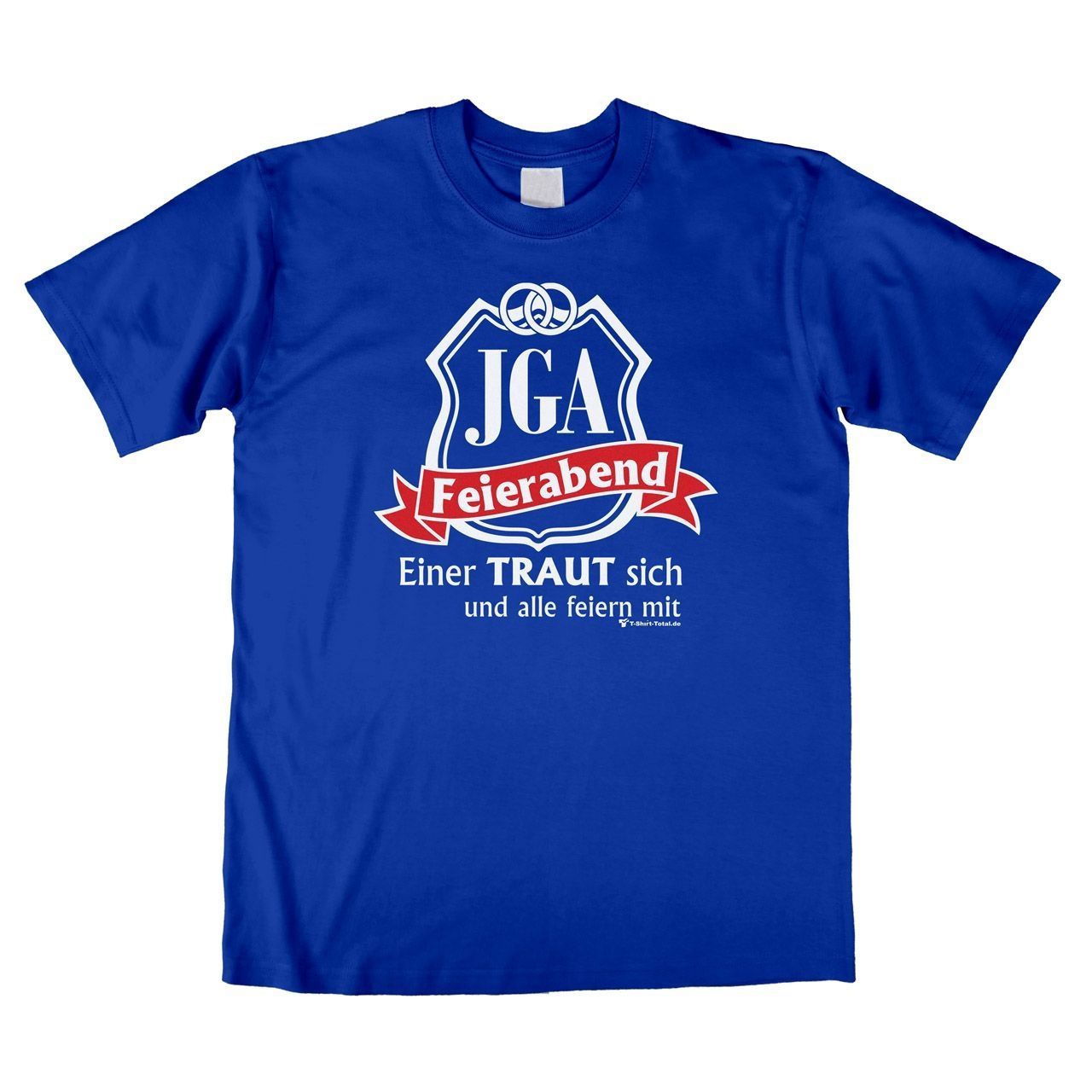 JGA Feierabend Unisex T-Shirt royal Medium