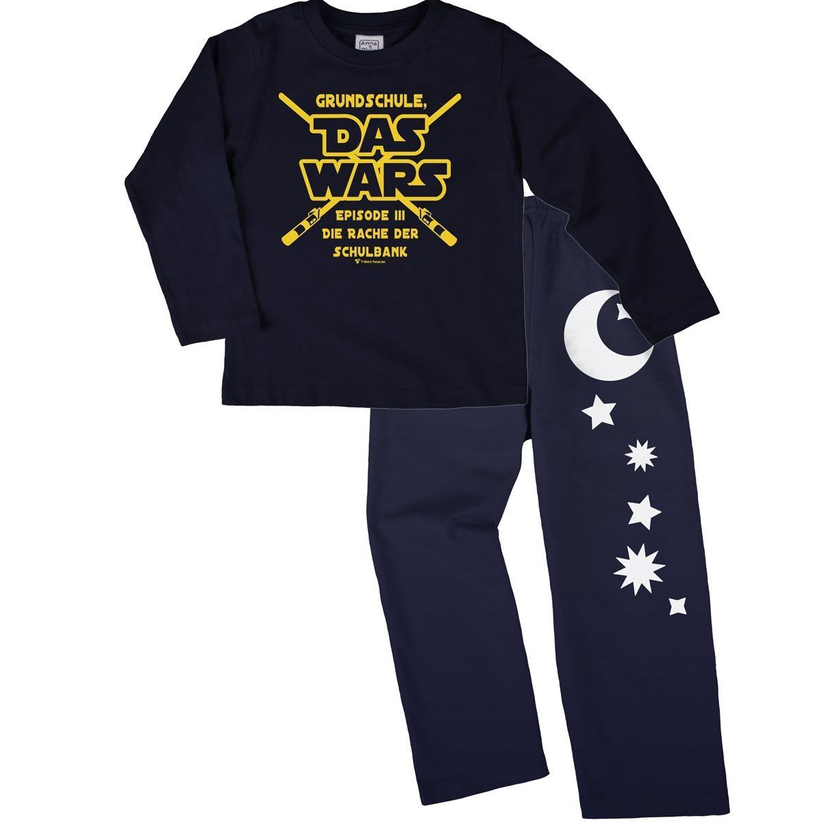Das wars Grundschule Pyjama Set navy / navy 134 / 140