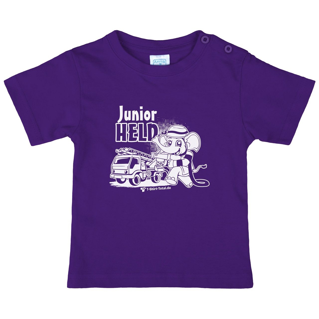 Junior Held Feuerwehr Kinder T-Shirt lila 68 / 74