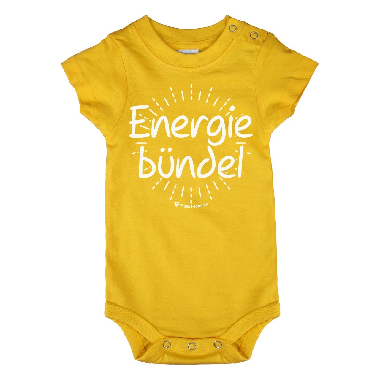 Energie Bündel Baby Body Kurzarm gelb 56 / 62