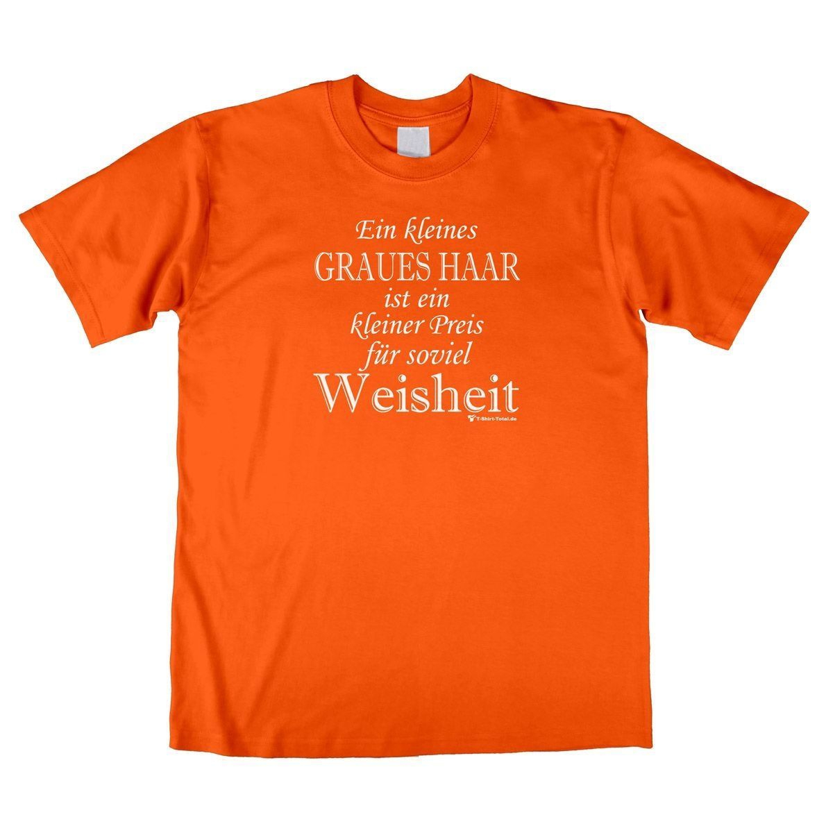 Graues Haar Unisex T-Shirt orange Large