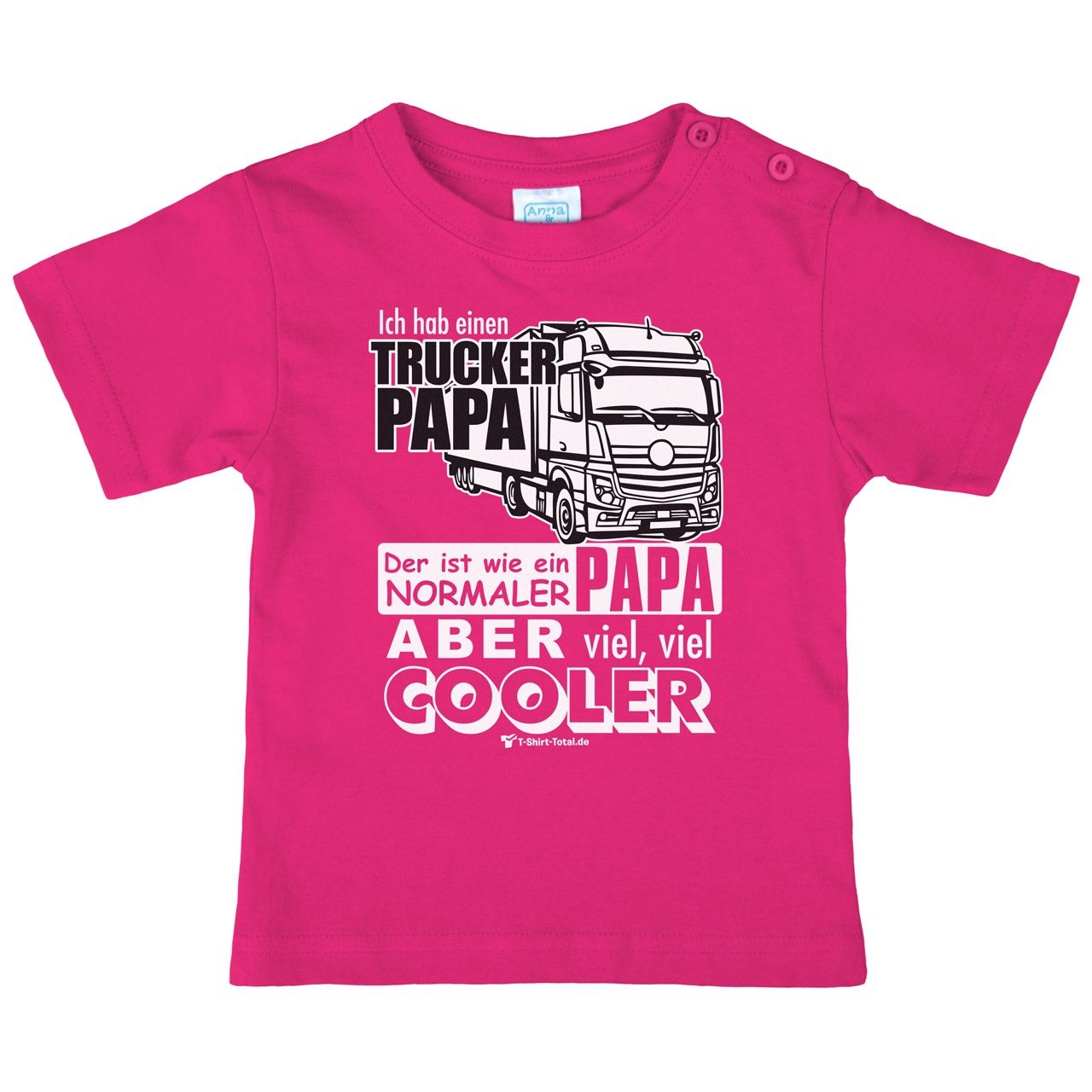 Trucker Papa Kinder T-Shirt pink 68 / 74