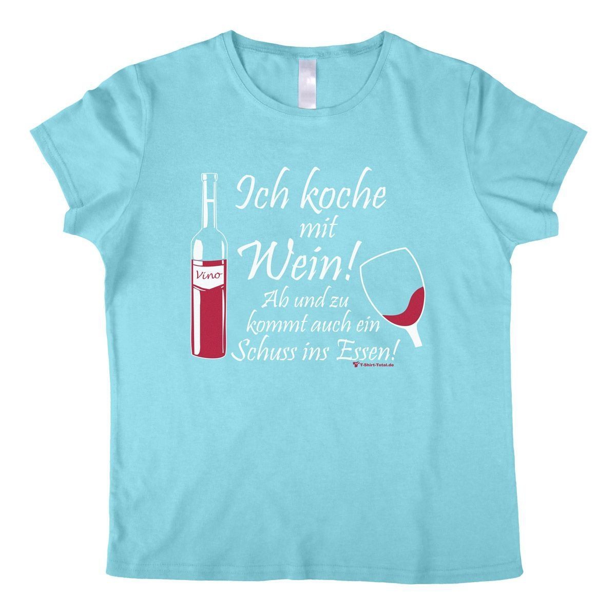 Koche mit Wein Woman T-Shirt hellblau Large