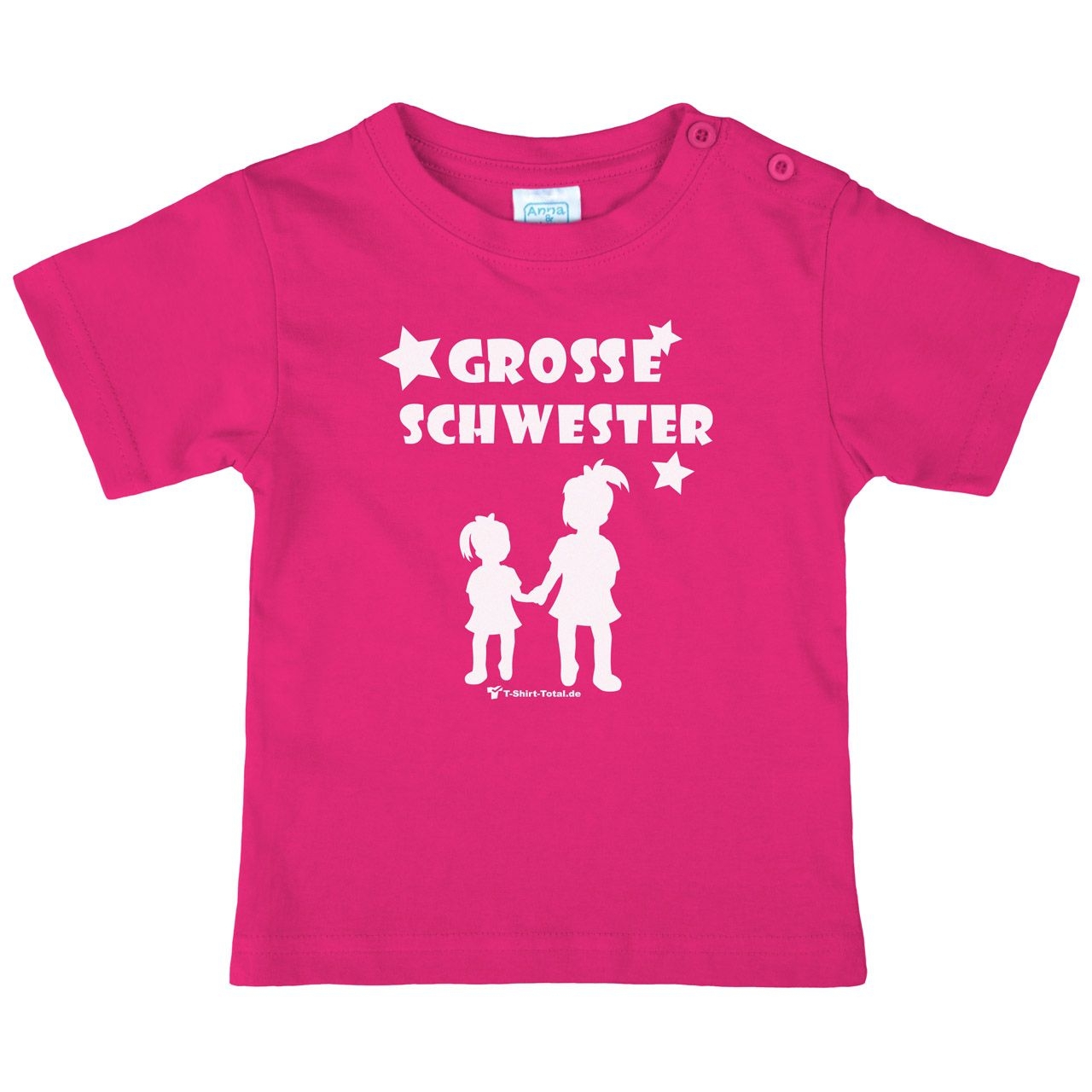 Große Schwester MM Kinder T-Shirt pink 110 / 116