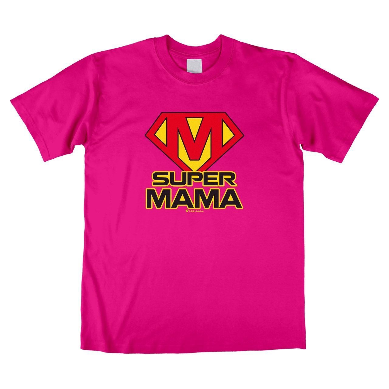 Super Mama Unisex T-Shirt pink Small