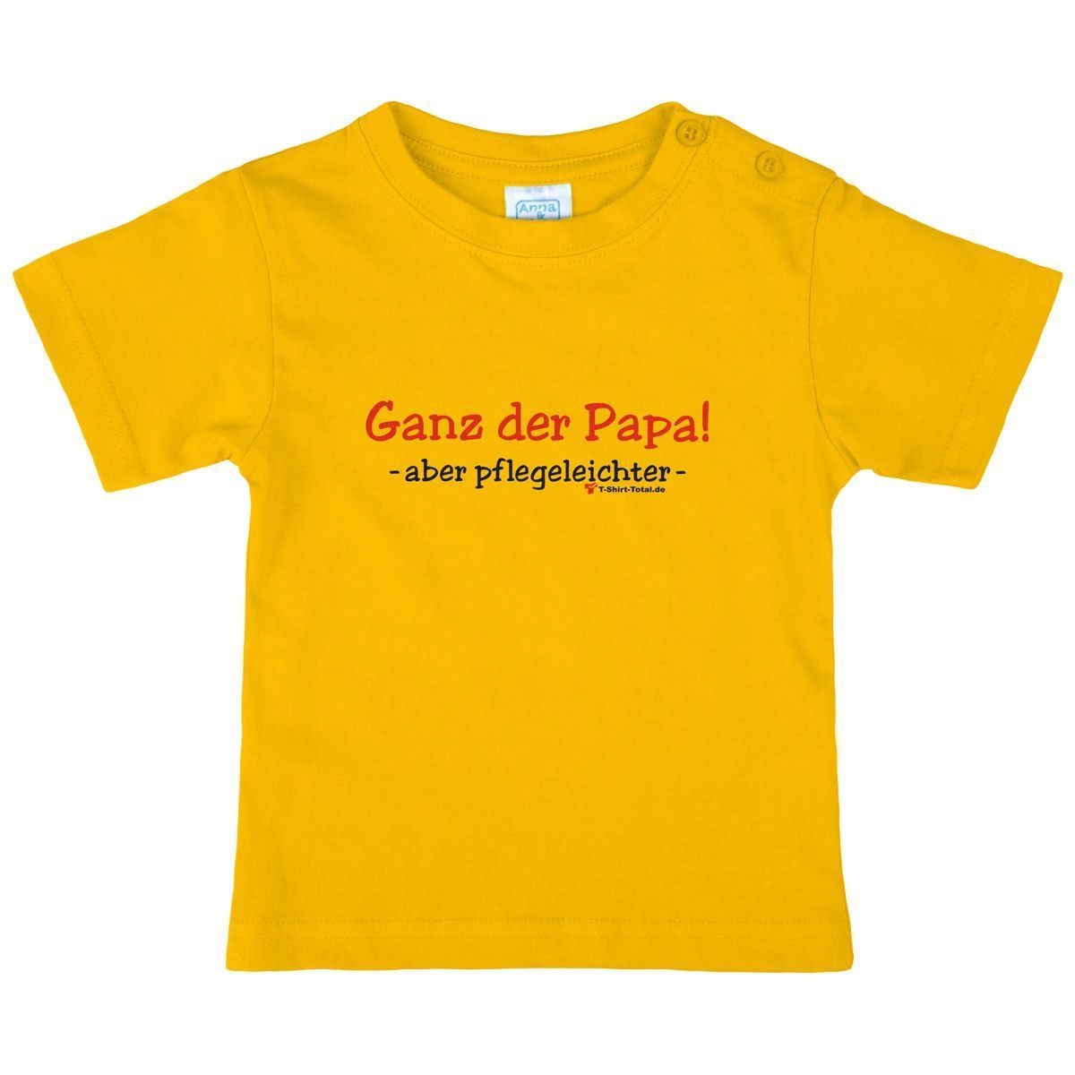Ganz der Papa Kinder T-Shirt gelb 56 / 62