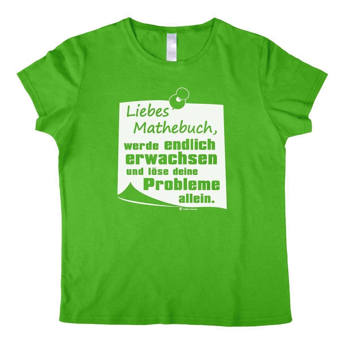 Liebes Mathebuch Woman T-Shirt grün Small