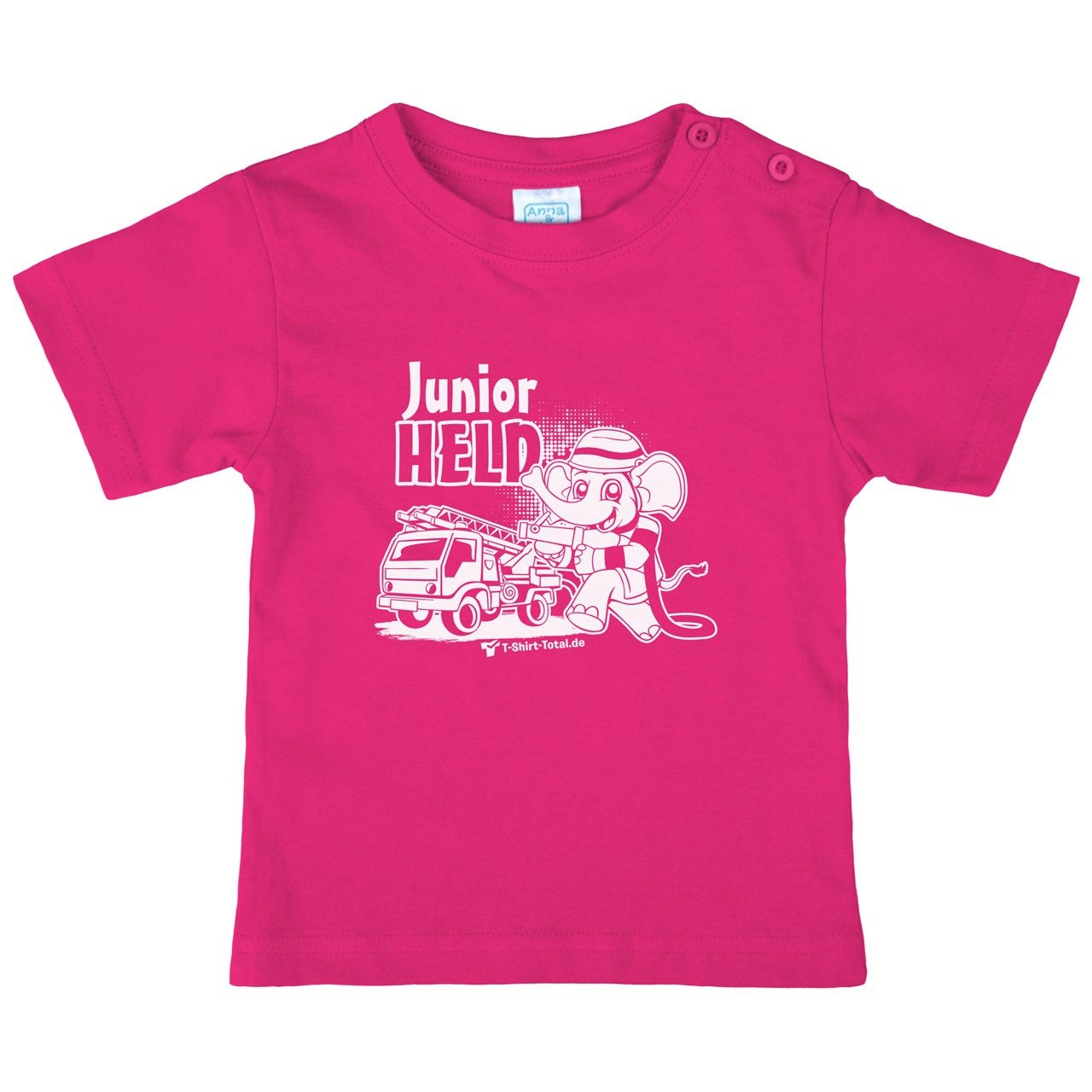 Junior Held Feuerwehr Kinder T-Shirt pink 68 / 74