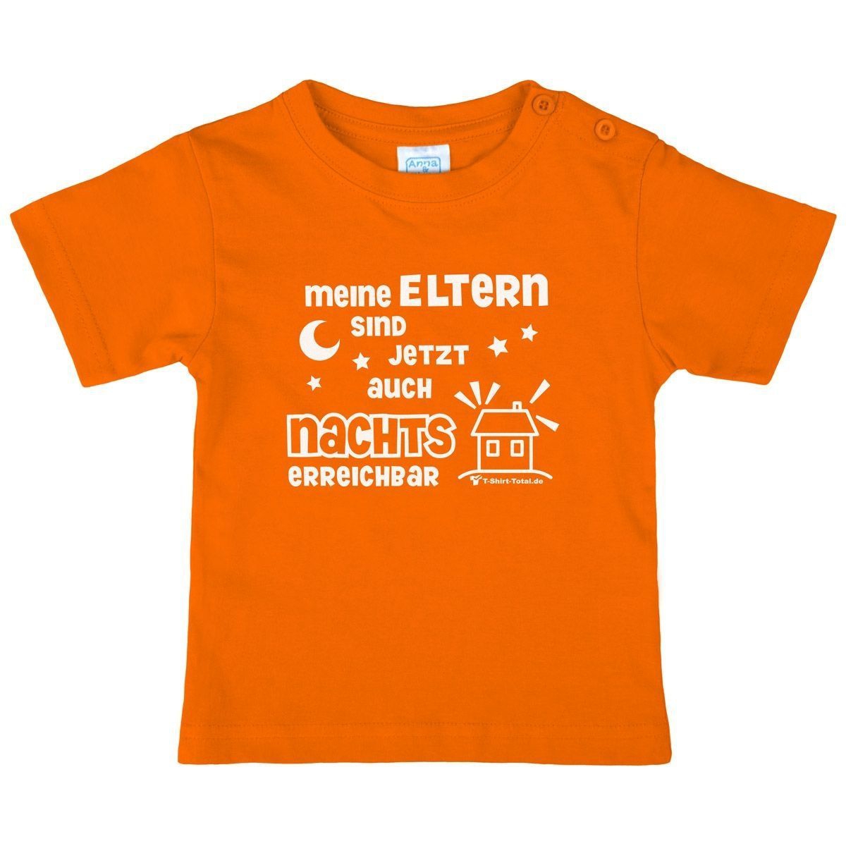 Eltern nachts erreichbar Kinder T-Shirt orange 56 / 62