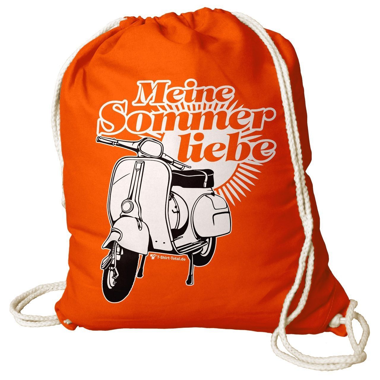 Meine Sommerliebe Rucksack Beutel orange