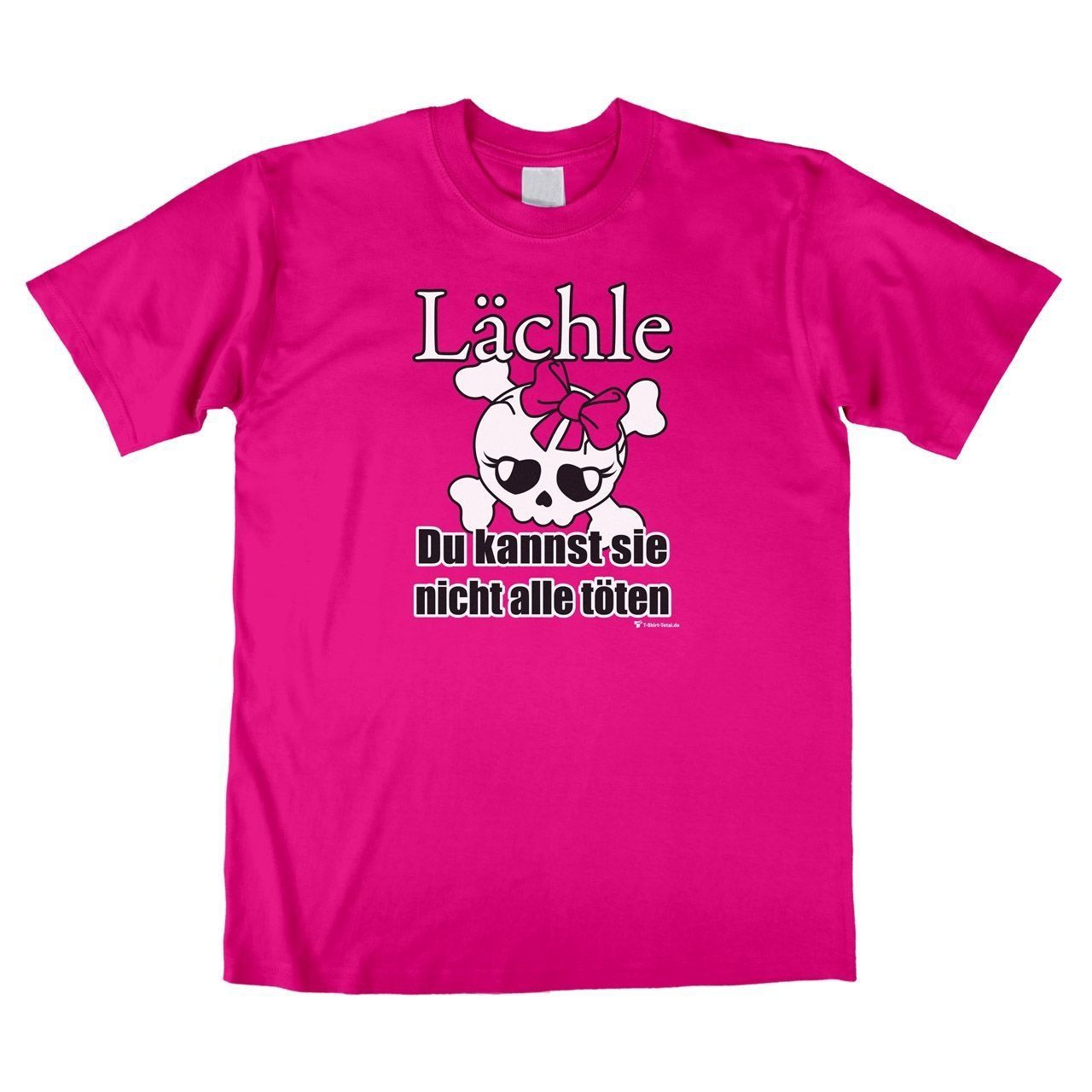 Lächle Unisex T-Shirt pink Medium