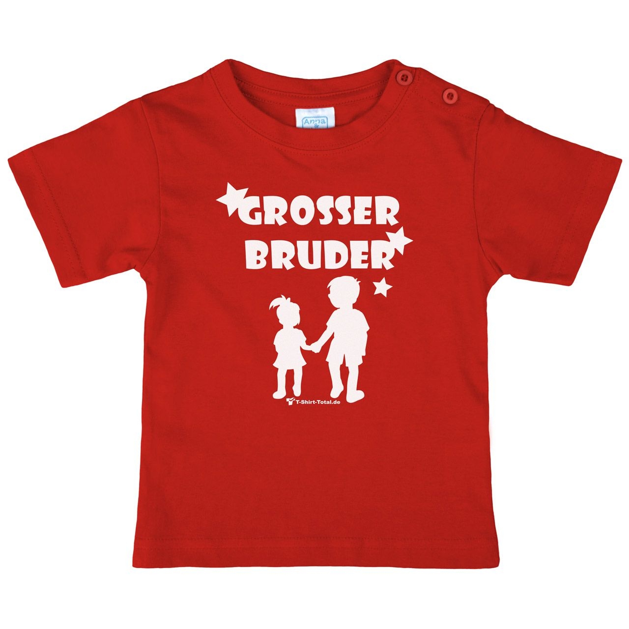 Großer Bruder JM Kinder T-Shirt rot 122 / 128