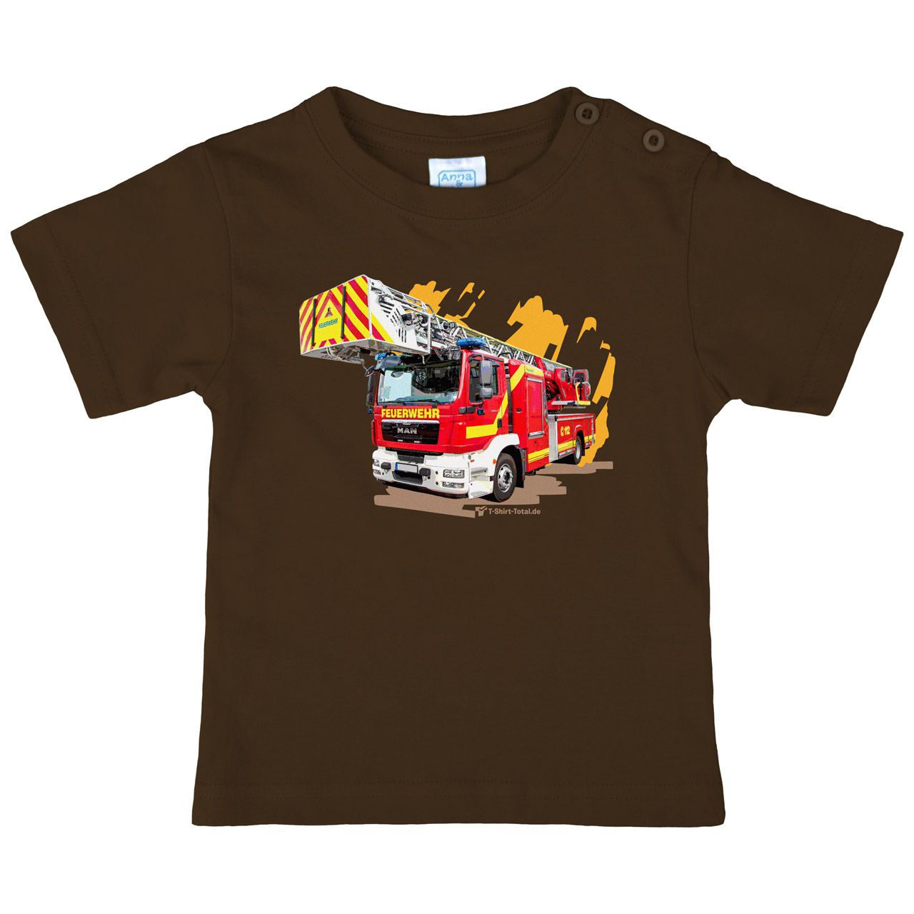 Feuerwehr Kinder T-Shirt braun 104
