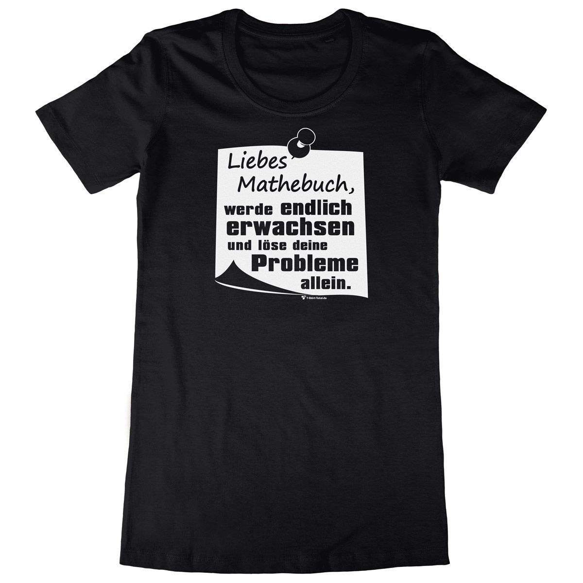 Liebes Mathebuch Woman Long Shirt schwarz Small