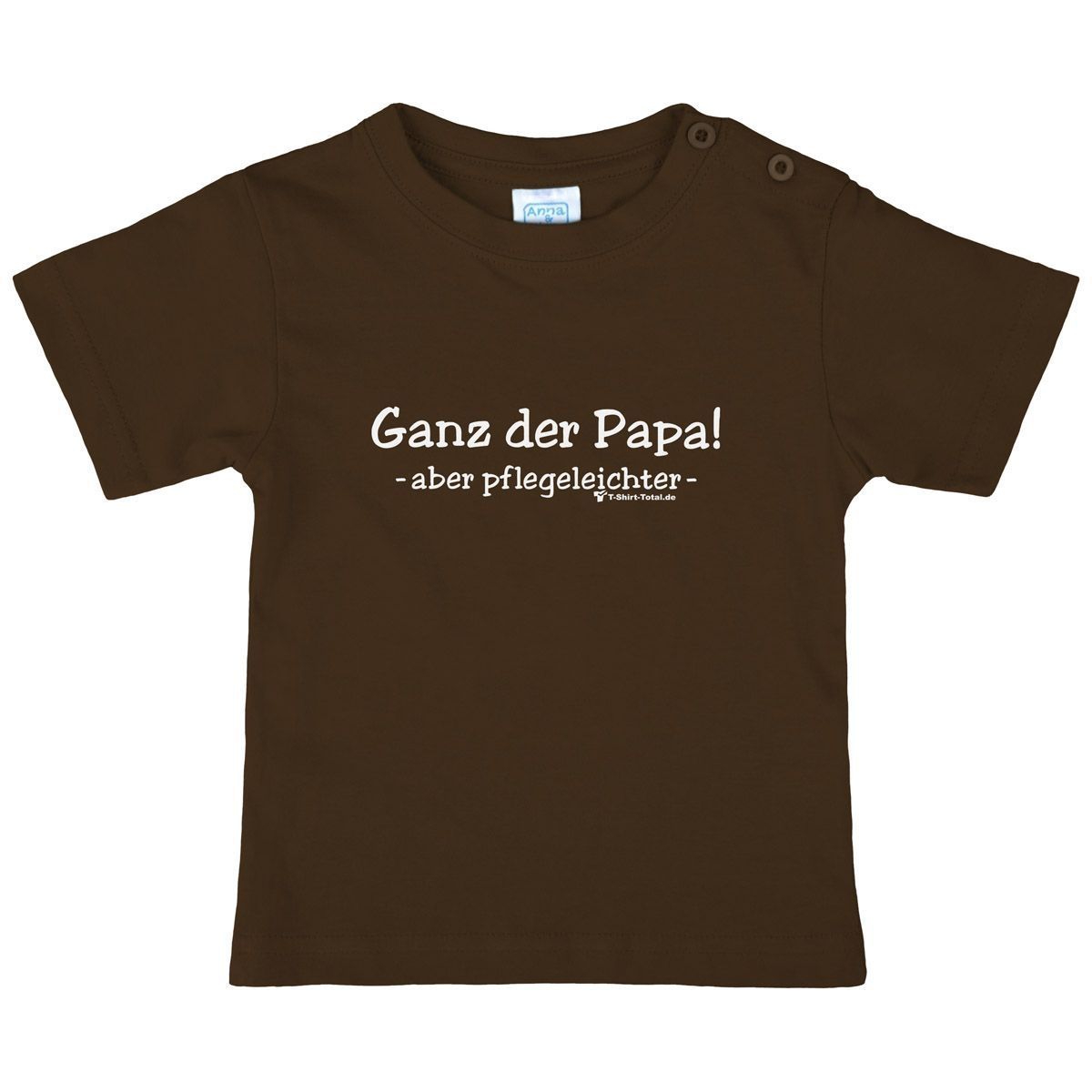 Ganz der Papa Kinder T-Shirt braun 56 / 62
