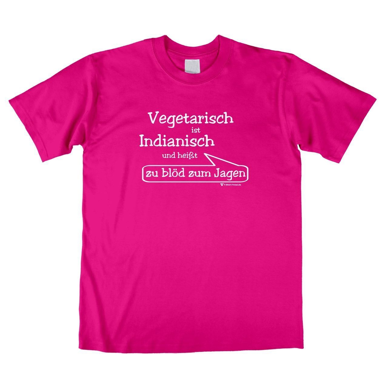 Vegetarisch Unisex T-Shirt pink Extra Large