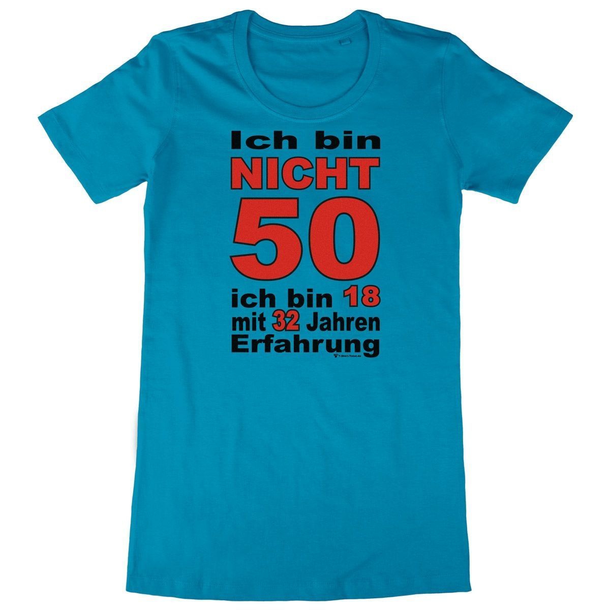 Bin nicht 50 Woman Long Shirt türkis Medium