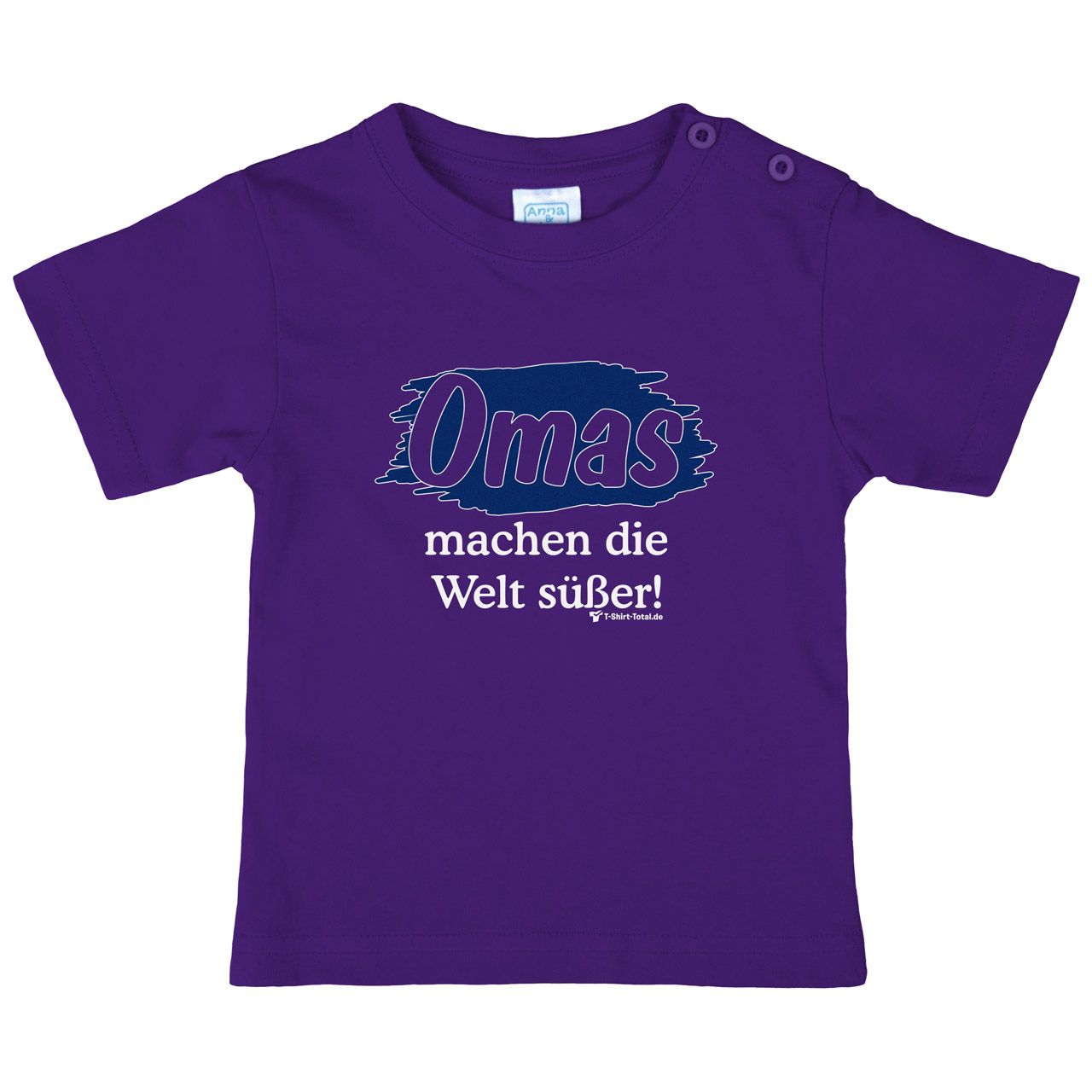 Welt süßer Oma Kinder T-Shirt lila 110 / 116