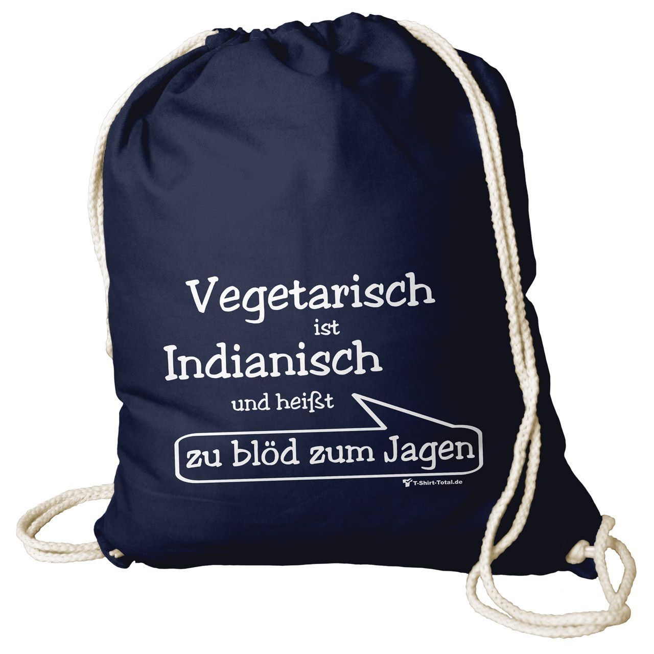 Vegetarisch Rucksack Beutel navy
