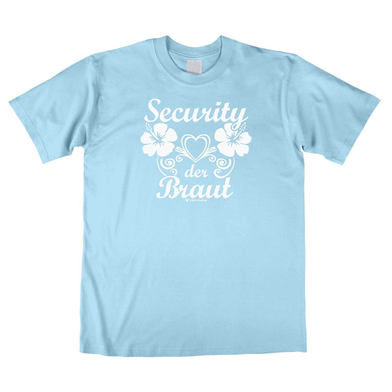 Security der Braut Unisex T-Shirt hellblau Medium