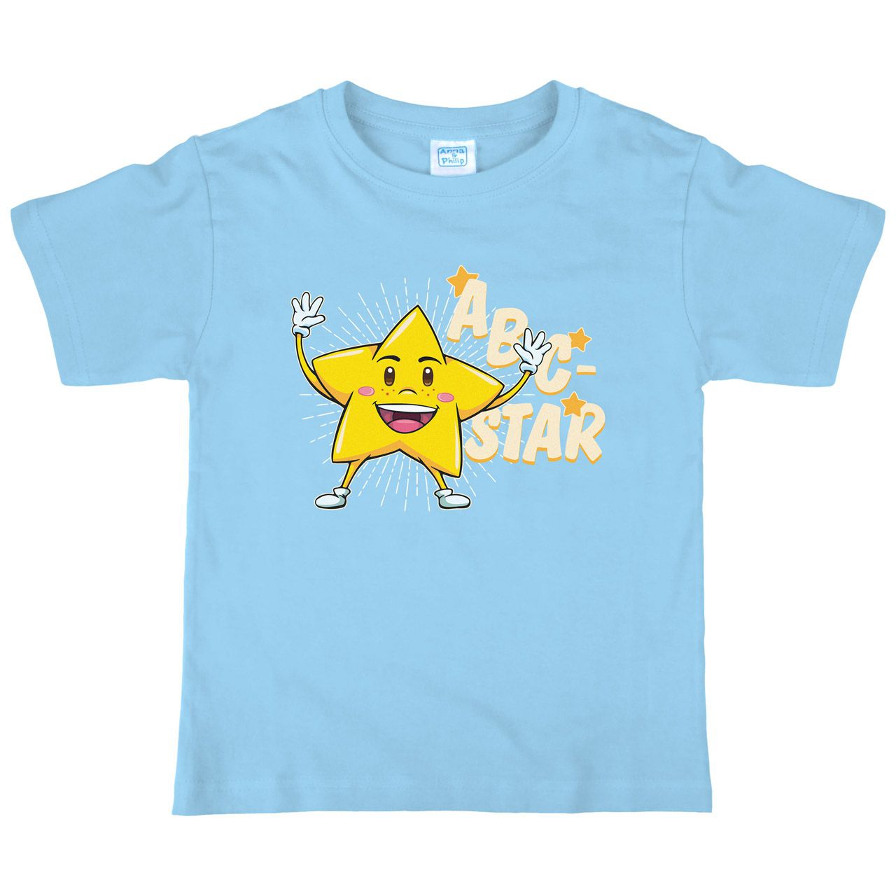 ABC Star Kinder T-Shirt hellblau 122 / 128