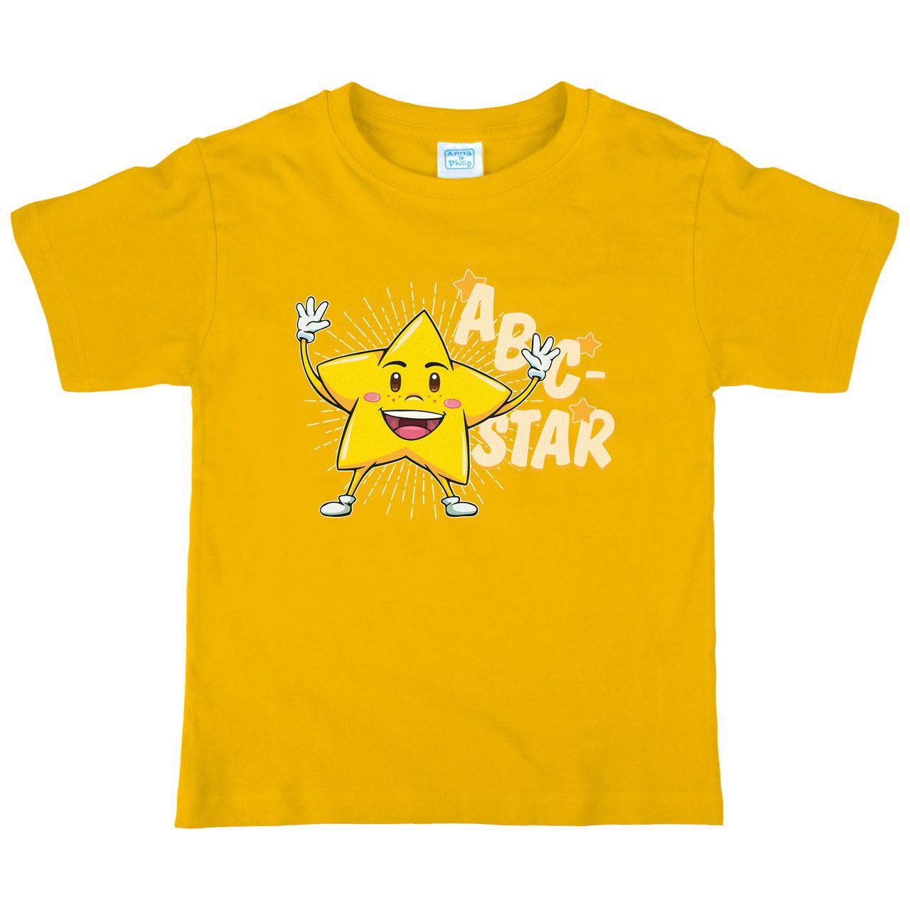 ABC Star Kinder T-Shirt gelb 122 / 128