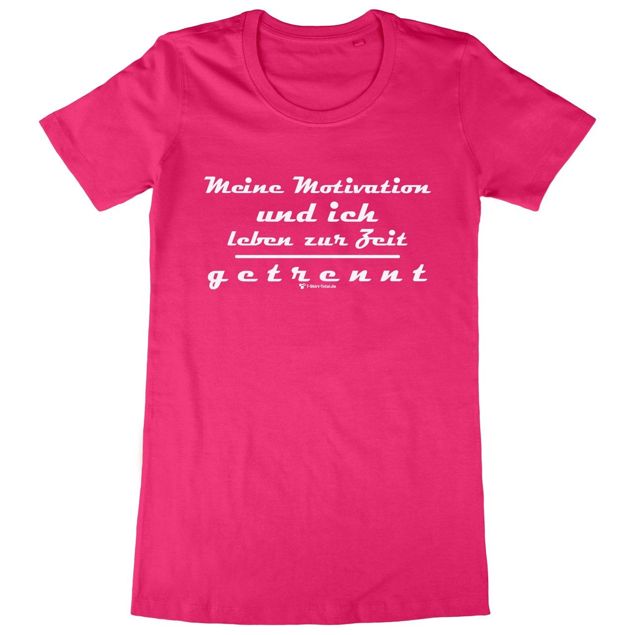 Meine Motivation und ich Woman Long Shirt pink Extra Large