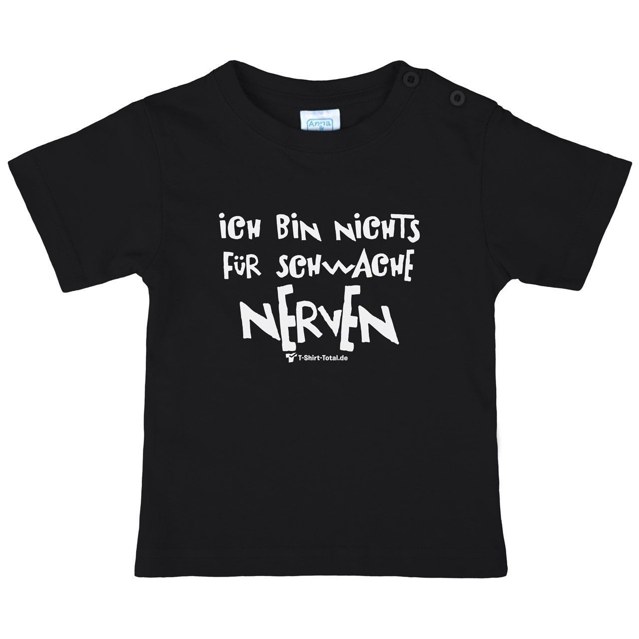 Schwache Nerven Kinder T-Shirt schwarz 80 / 86