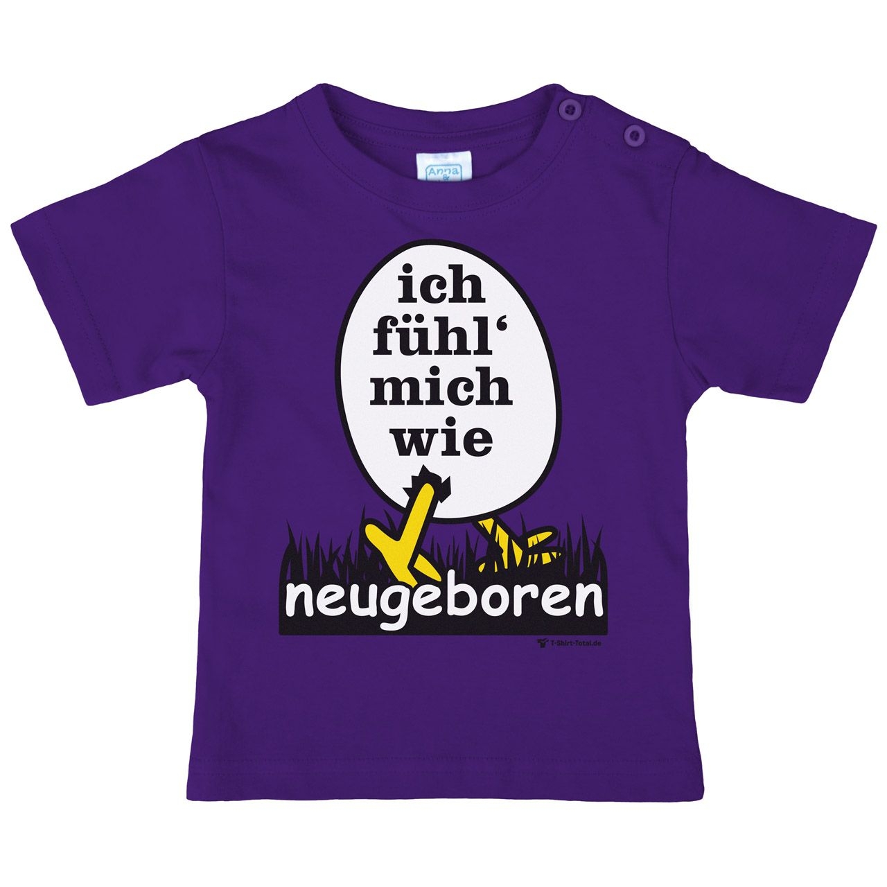Neugeboren Kinder T-Shirt lila 56 / 62