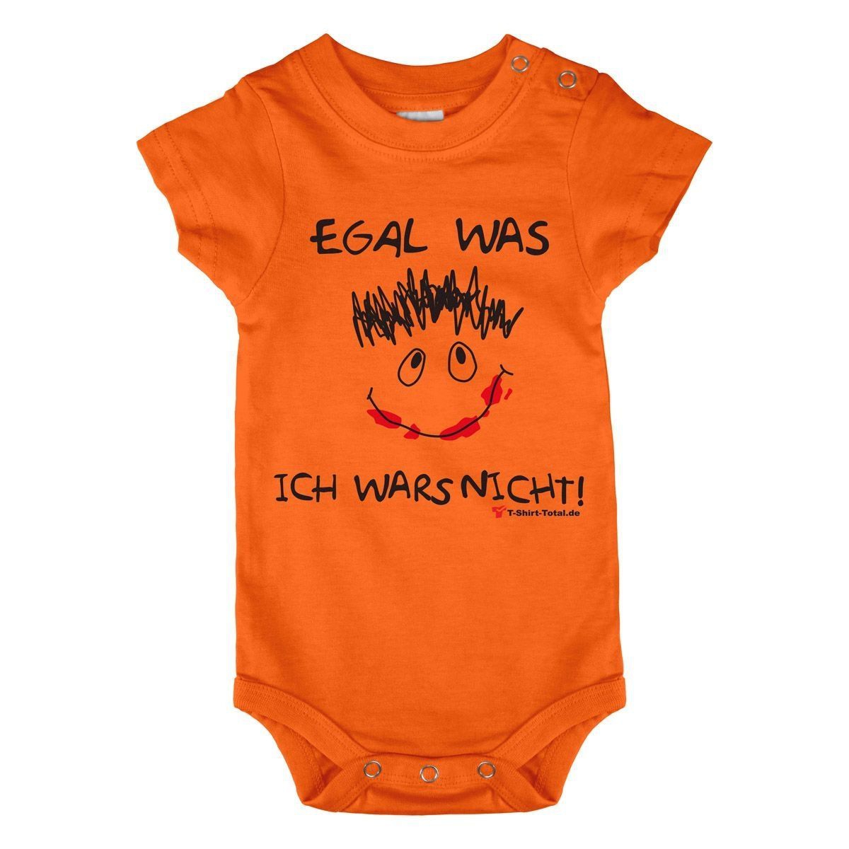 Egal was Baby Body Kurzarm orange 56 / 62