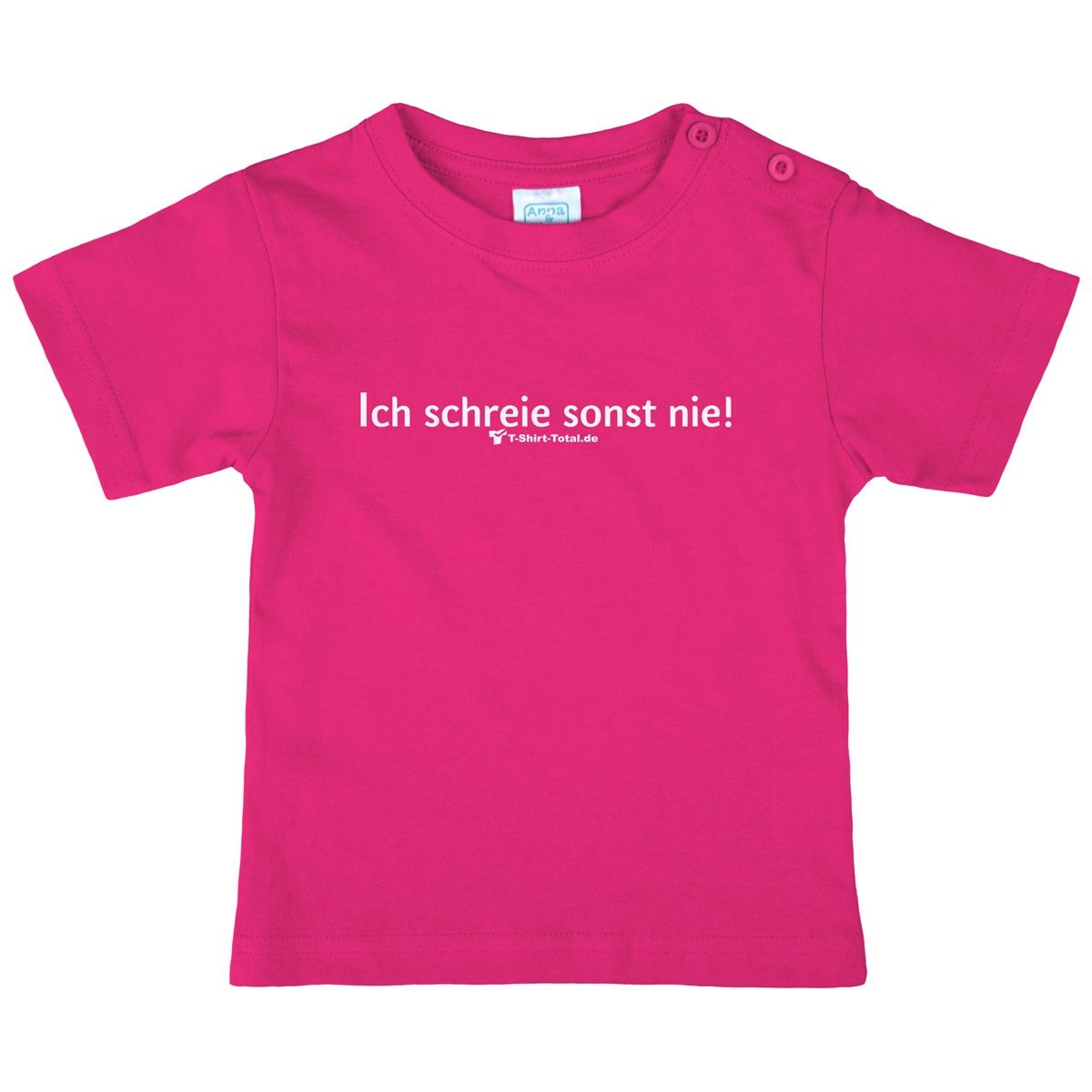 Ich schrei sonst nie Kinder T-Shirt pink 80 / 86