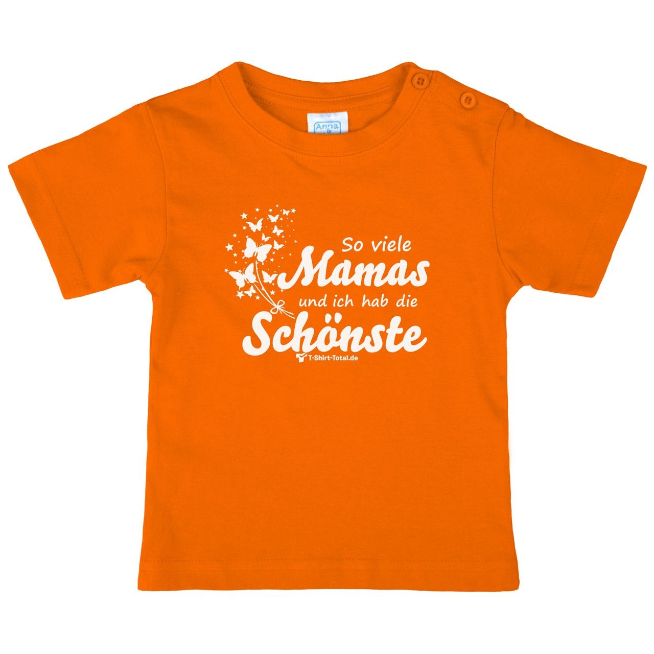 So viele Mamas Kinder T-Shirt orange 68 / 74