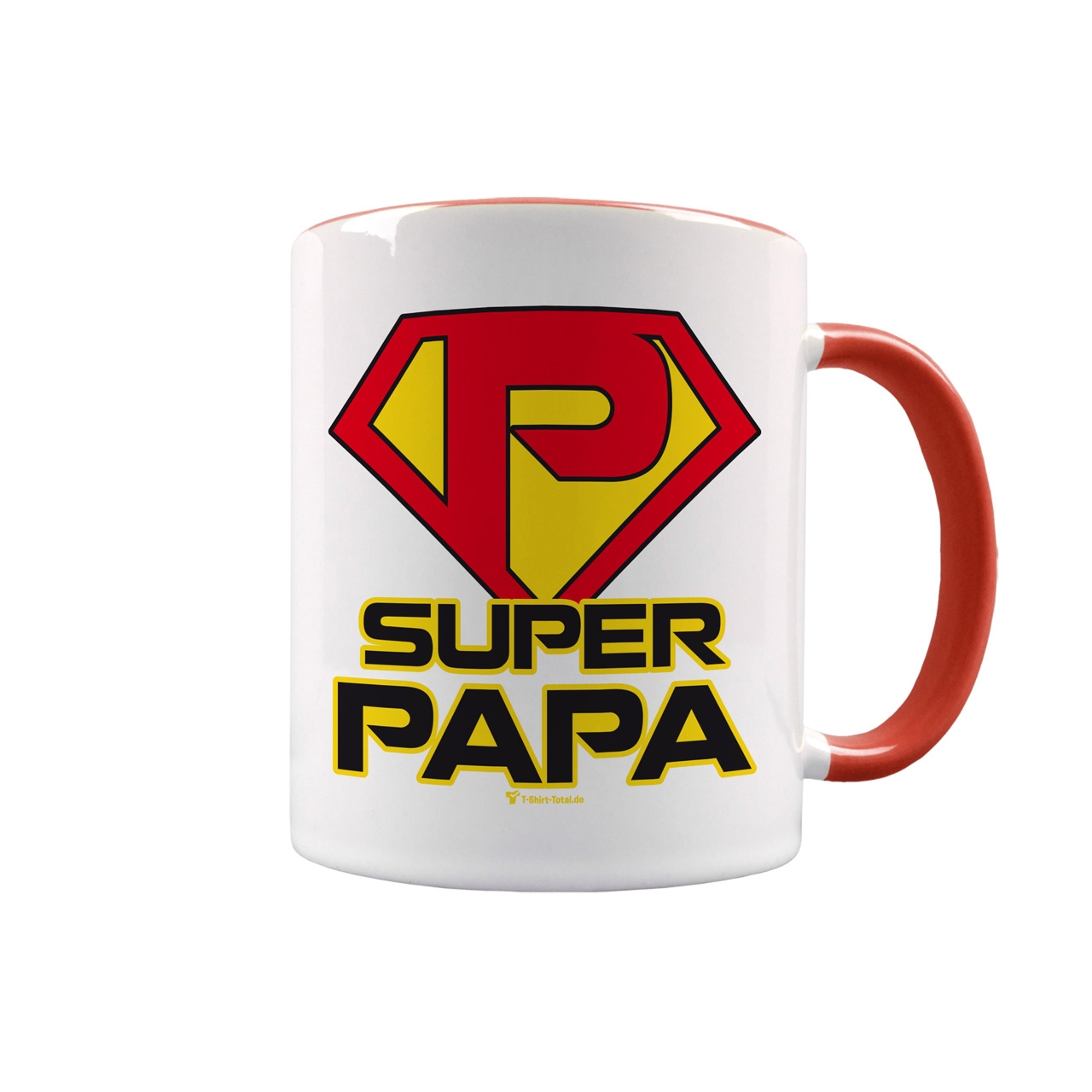 Super Papa Tasse rot / weiß