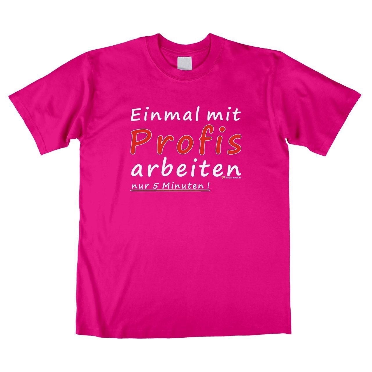 Profis Unisex T-Shirt pink Extra Large