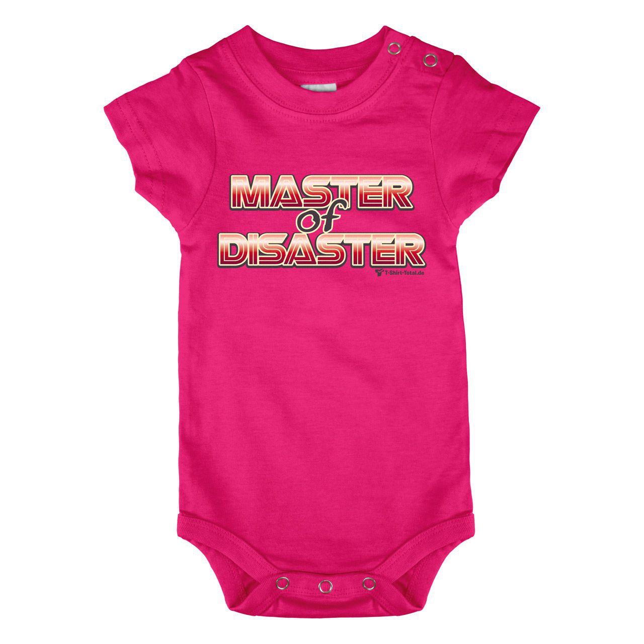 Master of Disaster Baby Body Kurzarm pink 80 / 86