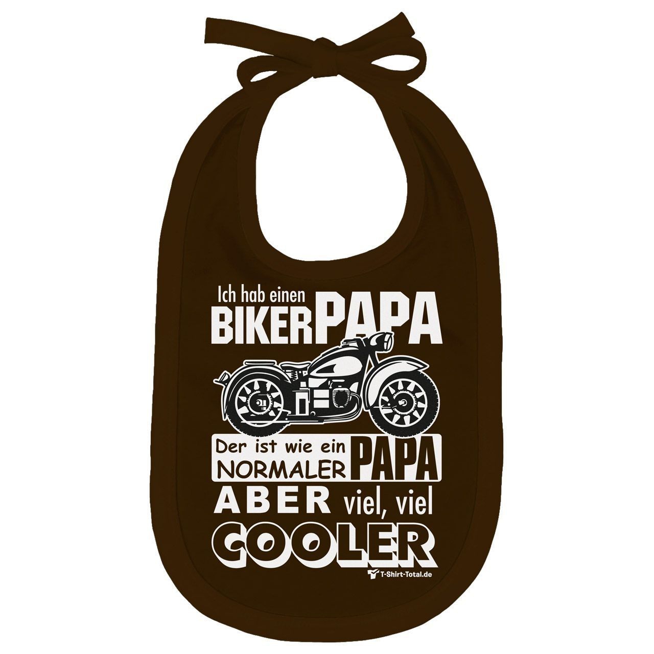 Biker Papa Lätzchen braun